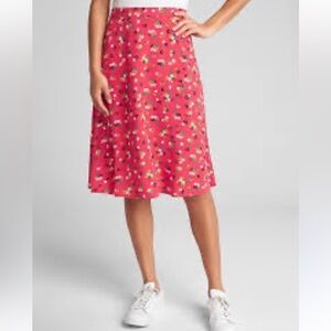 Gap Floral Red Skirt